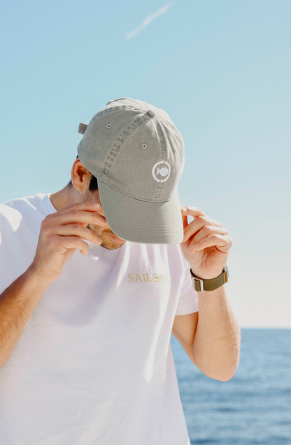 WASHED ALMOND CAP